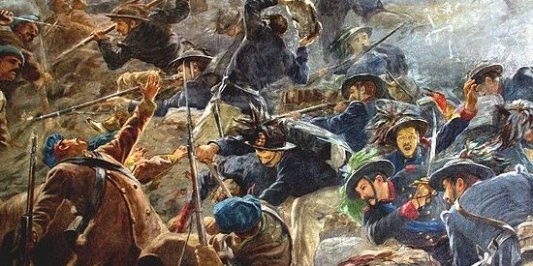 Ilustración sobre la Guerra de Crimea en Rusia.