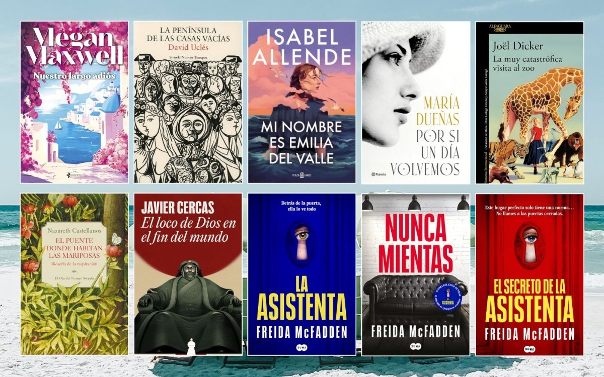 Los 10 libros más vendidos de julio de 2025