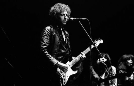 Bob Dylan en concierto.