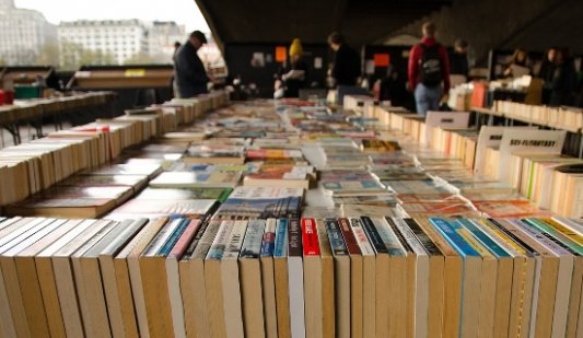 Un mercado de libros en Londres