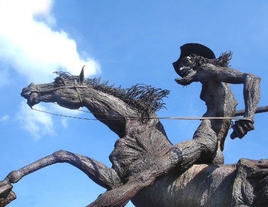 Estatua de Don Quijote de la Mancha.