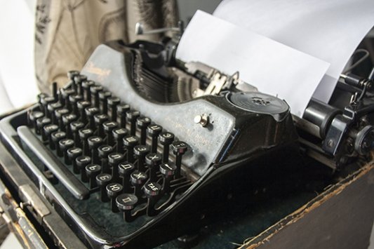 Una máquina de escribir